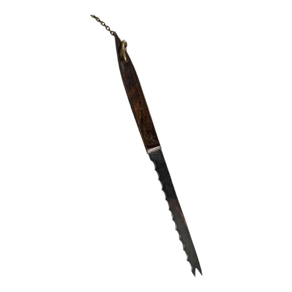 Vintage Retro 70s Patterned Cheese  Board with Knife - Picture 5 of 7